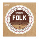 D’ADDARIO EJ32C FOLK NYLON Ball End Silver Wound / Clear Treble Струны для классической гитары