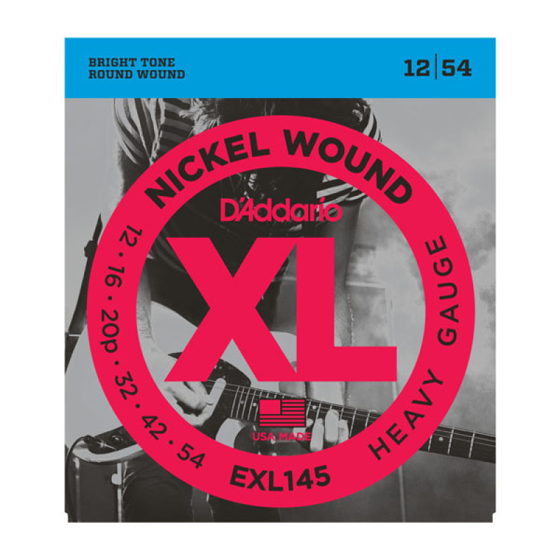 D'ADDARIO EXL145 XL NICKEL WOUND HEAVY (12-54) Струни для електрогітари