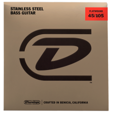 DUNLOP DBFS45105 STAINLESS STEEL FLATWOUND BASS STRINGS 45-105 Струны для бас-гитары