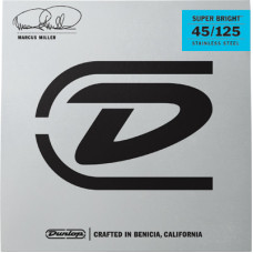 DUNLOP DBMMS45125 MARCUS MILLER SUPER BRIGHT BASS STRINGS 5-STRING (45-125) Струни для бас-гітари