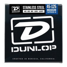 DUNLOP DBS45125T STAINLESS STEEL MEDIUM 5-STRING TAPERED B (45-125) Струни для бас-гітари