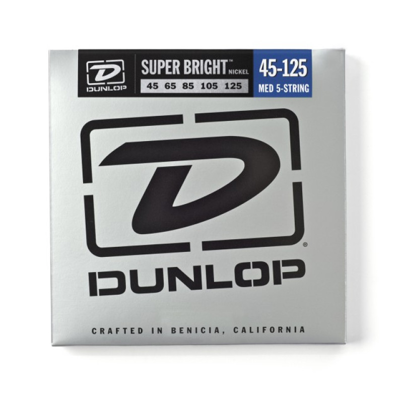 DUNLOP DBSBN45125 SUPER BRIGHT NICKEL (45-125) Струны для бас-гитары