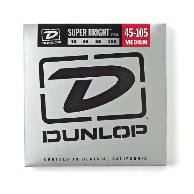 DUNLOP DBSBS45105 SUPER BRIGHT STEEL (45-105) Струни для бас-гітари