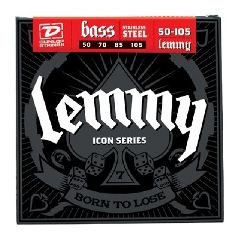 DUNLOP LKS50105 LEMMY KILMISTER ICON SIGNATURE BASS STRINGS (50-105) Струни для бас-гітари
