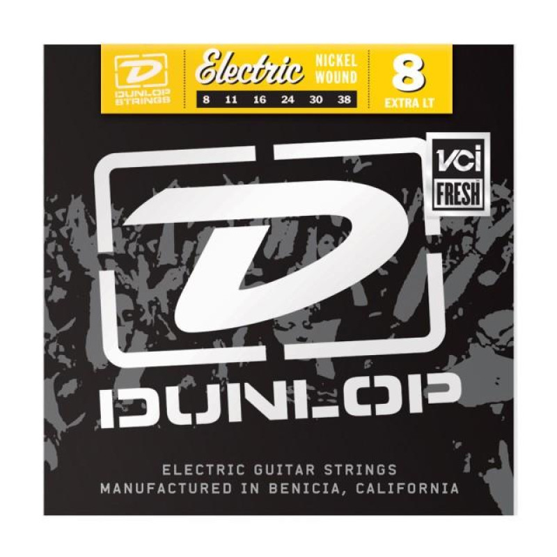 DUNLOP DEN0838 NICKEL WOUND ELECTRIC GUITAR STRINGS (08-38) Струны для электрогитары