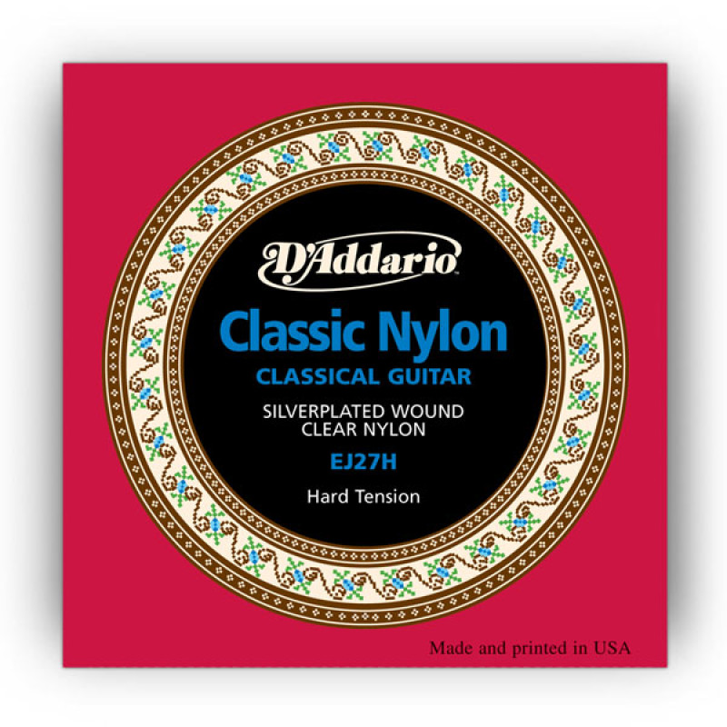 D’ADDARIO EJ27H STUDENT CLASSICS HARD TENSION Струны для классической гитары