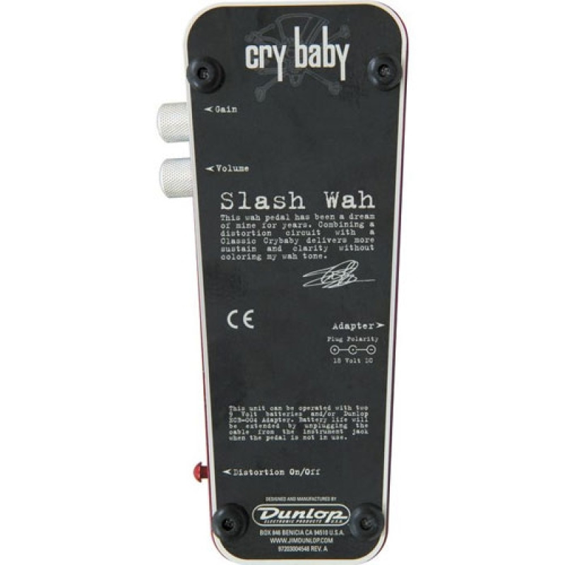 DUNLOP SLASH CRY BABY WAH Педаль ефектів