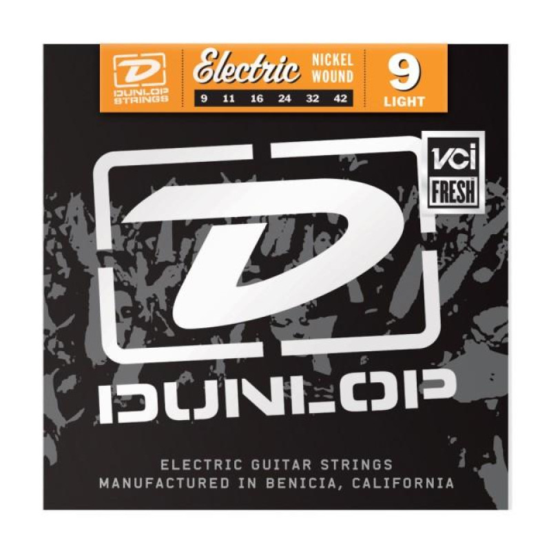 DUNLOP DEN0942 NICKEL WOUND ELECTRIC GUITAR STRINGS (09-42) Струны для электрогитары