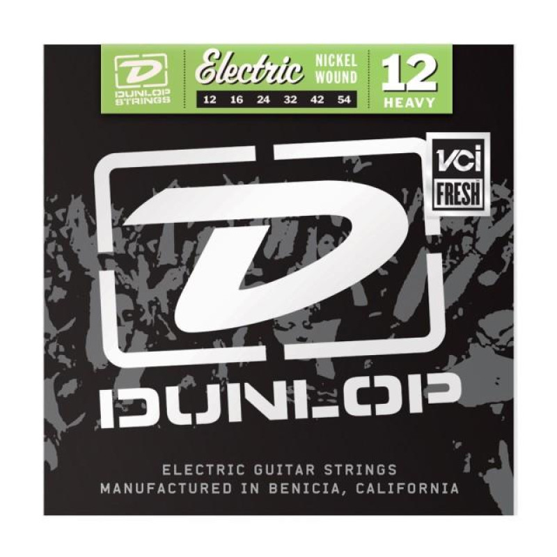 DUNLOP DEN1254 NICKEL WOUND ELECTRIC GUITAR STRINGS (12-54) Струни для електрогітари